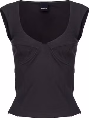 Black Nylon T-Shirt