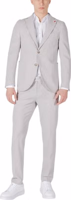 Gray Polyester Waistcoat