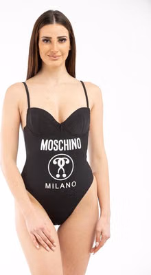 Black Polyamide One-Piece Swimsuit