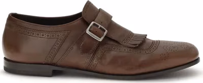 Brown Calf Leather Bos Taurus Slip-On Loafers