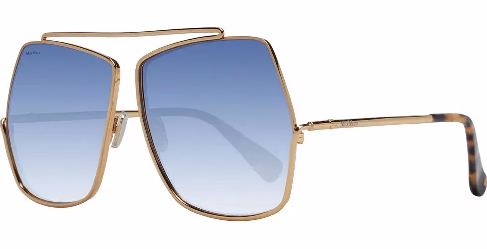 Max Mara Gold Metal Sunglasses