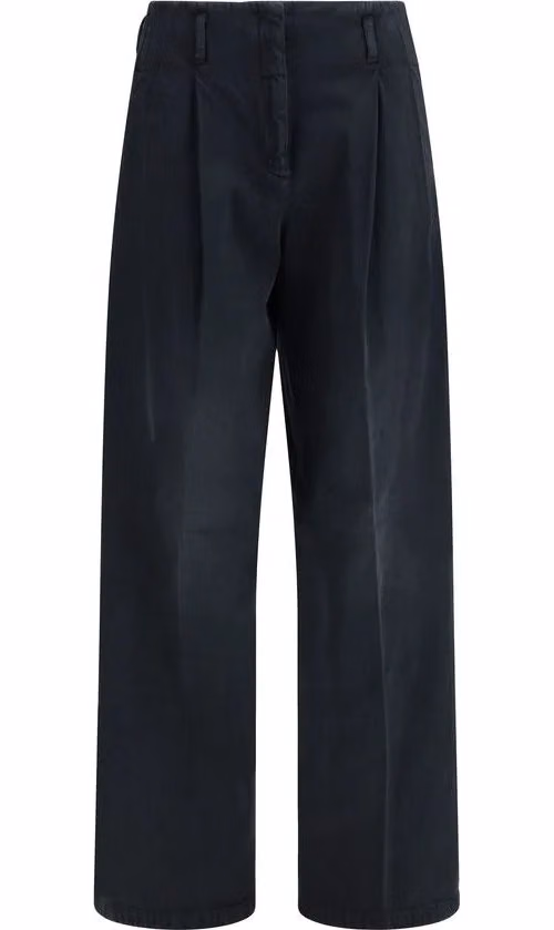 Golden Goose Black Cotton Casual Pants
