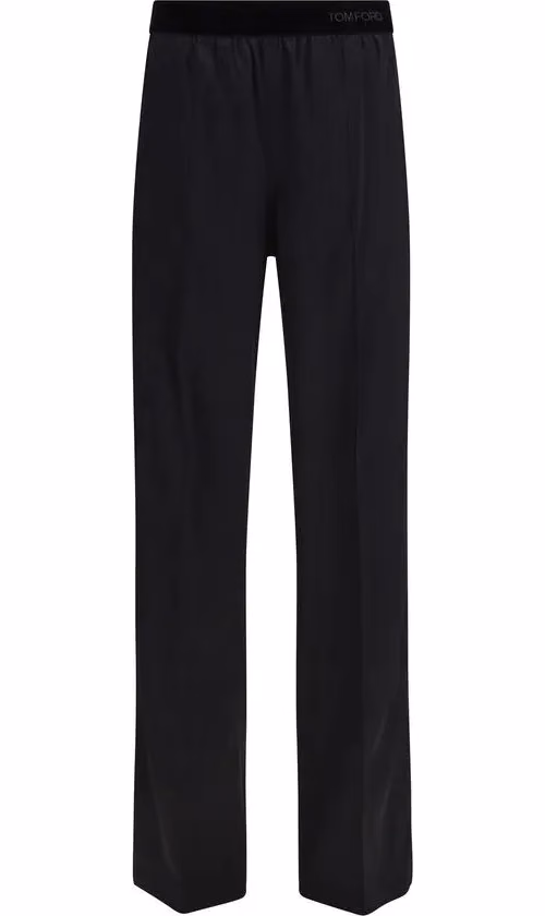 Tom Ford Black Silk Casual Pants