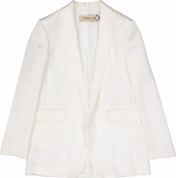 BLANCA VITA White Polyester Blazer