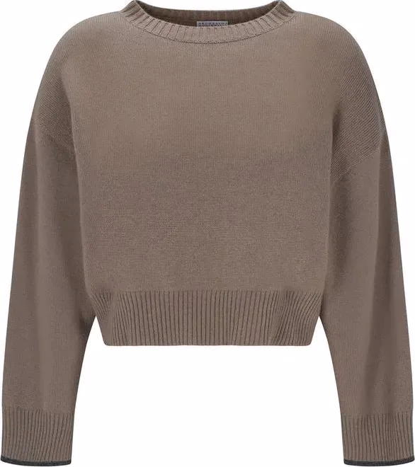 Brunello Cucinelli Beige Cashmere Sweater