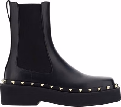 Black Calfskin Chelsea Boots