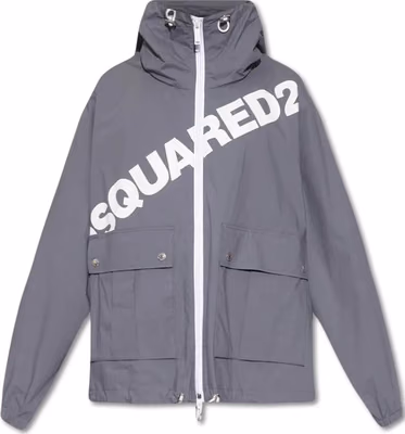 Gray Cotton Shell Jacket