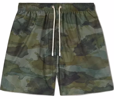 Bicolor Polyester Swim Shorts
