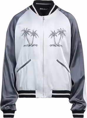Gray Acetate Bomber