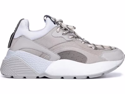 Gray Vegan Leather Chunky Sneakers