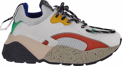 White Vegan Leather Chunky Sneakers