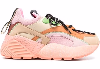 Orange Polyethylene Chunky Sneakers