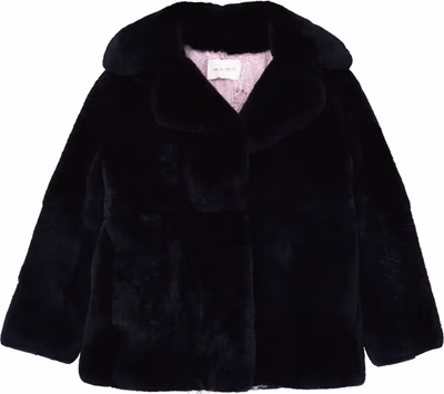 Blue Rabbit Fur Coat