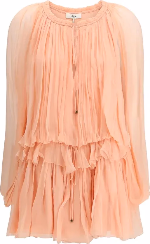 Chloé Multicolor Silk Casual Dress