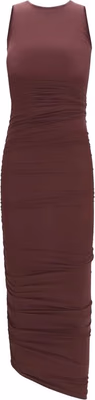 Bordeaux Polyamide Casual Dress