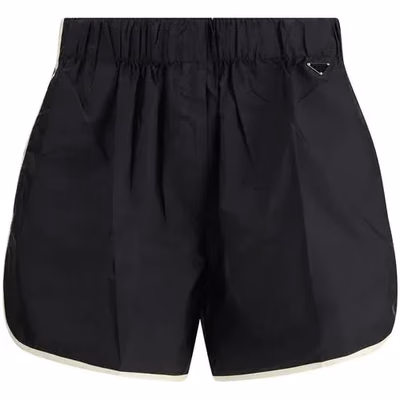 Black Recycled Polyamide Bermuda Shorts
