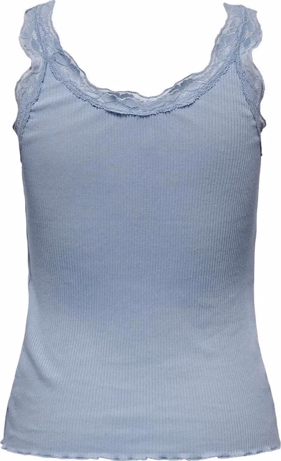 Only Blue Cotton Tank Tops