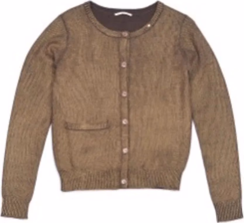 Gas Brown Wool Cardigan