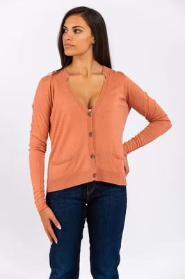 Pink Viscose Cardigan