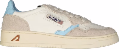 White Leather Low Top Sneakers