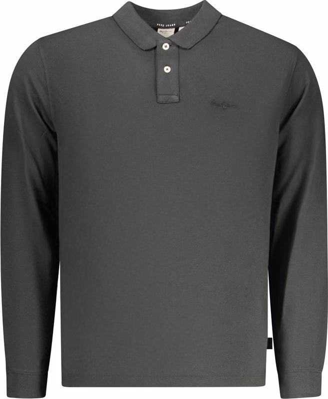 Pepe Jeans Black Cotton Men Polo Shirt