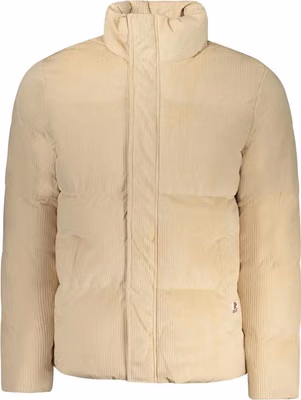 Beige Polyester Men's Jacket
