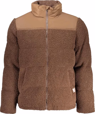 Marrone Poliestere Mens Jacket