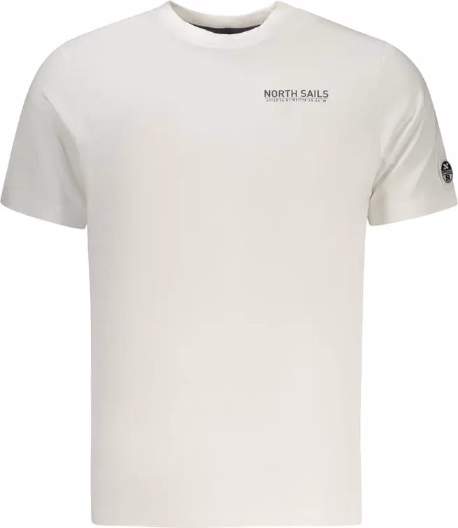 North Sails White Cotton Men T-Shirt