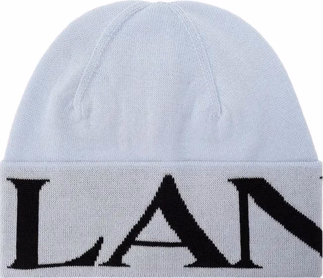 Lanvin Blue Virgin Wool Beanie