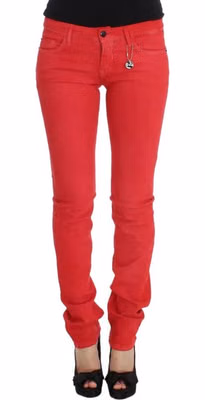Multicolor Cotton Skinny Jeans
