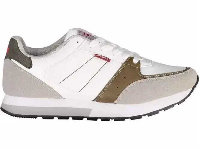 Carrera White Polyester Athletic Sneakers