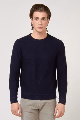 Blue Marabou Sweatshirt