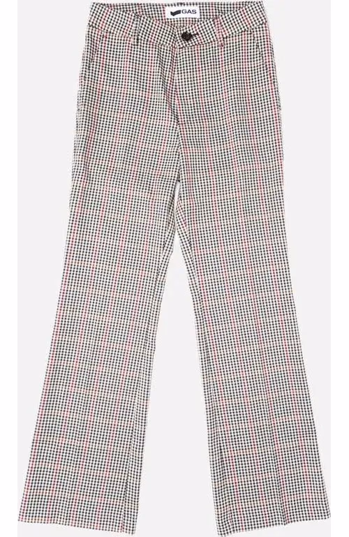 Gas Black Polyester Pants