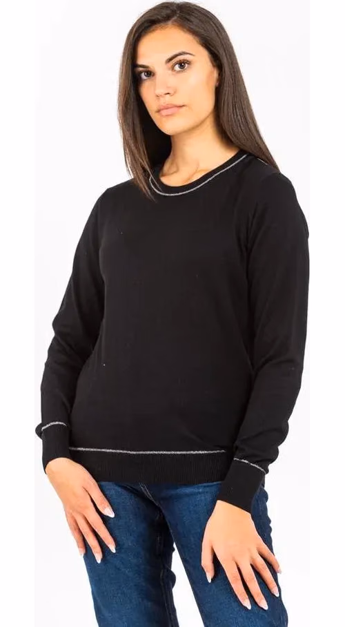 Gas Black Cashmere Sweater