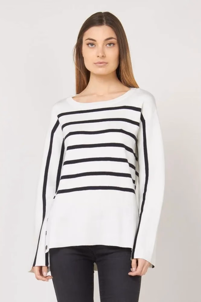 Gas White Wool Sweatshirt