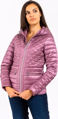 Pink Polyester Parka