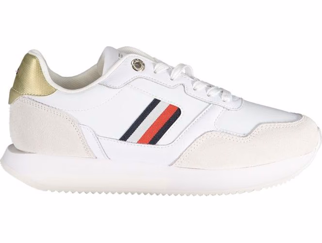 Tommy Hilfiger White Leather Women Sneaker