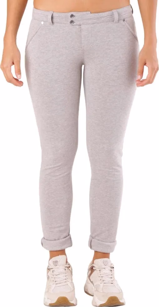 Met Gray Cotton Skinny Pants