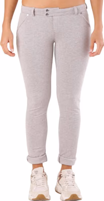 Gray Cotton Skinny Pants