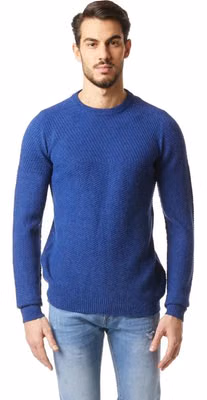 Blue Marabou Sweatshirt
