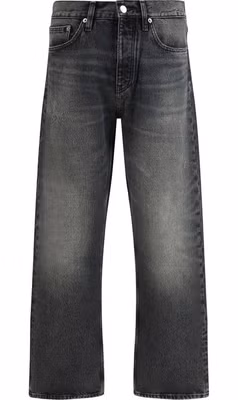 Black Cotton Relaxed Fit Jeans