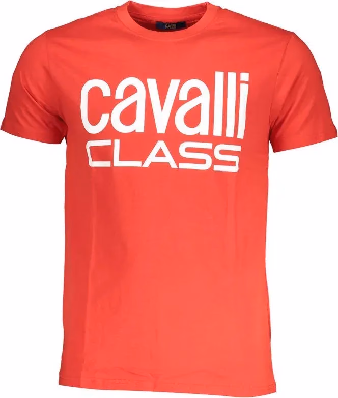 Cavalli Class Multicolor Cotton T-Shirt