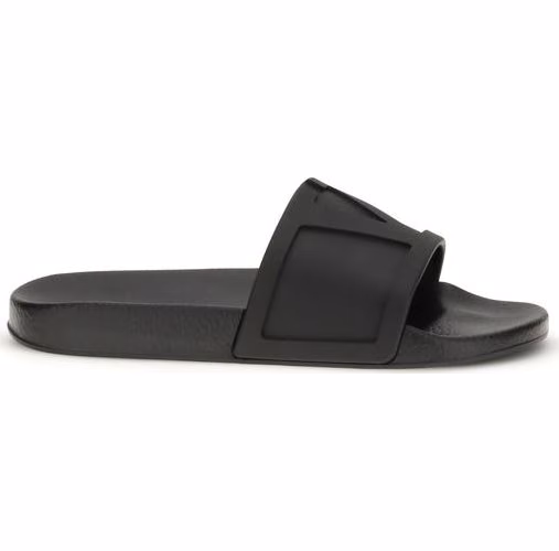 Valentino Garavani Black Rubber Sandals