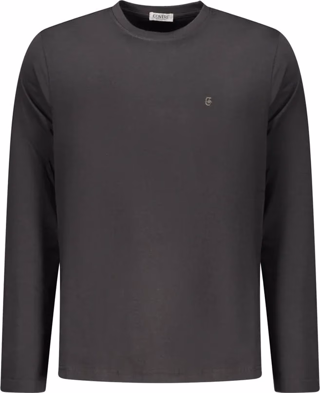 Coveri Moving "Black Cotton Men's T-Shirt"