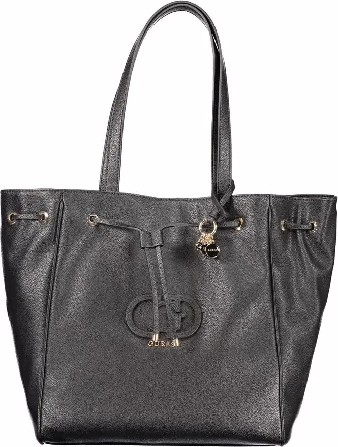 Guess Jeans Nero Poliuretano Women Handbag