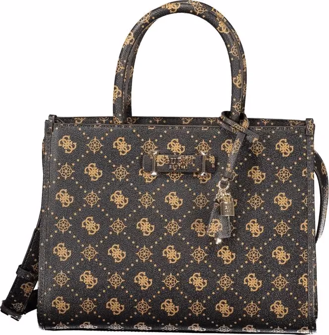 Guess Jeans Marrone Poliuretano Woman Handbag
