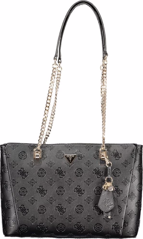 Guess Jeans Nero Poliuretano Women Handbag