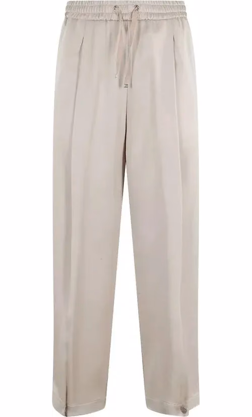 Herno Beige Acetate Casual Pants