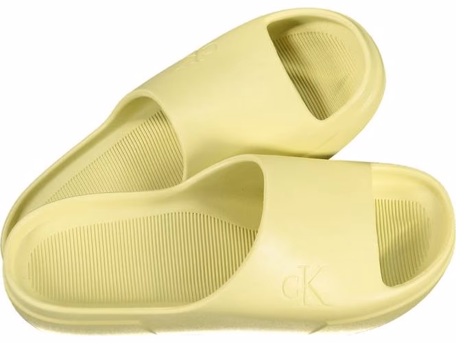 Calvin Klein Yellow Polyurethane Men Slipper