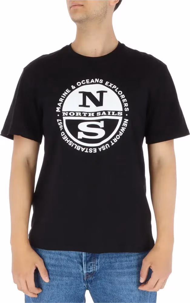 North Sails Black Cotton T-Shirt